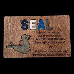 Wood Animal Poem Puzzle